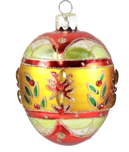 6165 GLASS ORNAMENTS PETERSBURG S/3